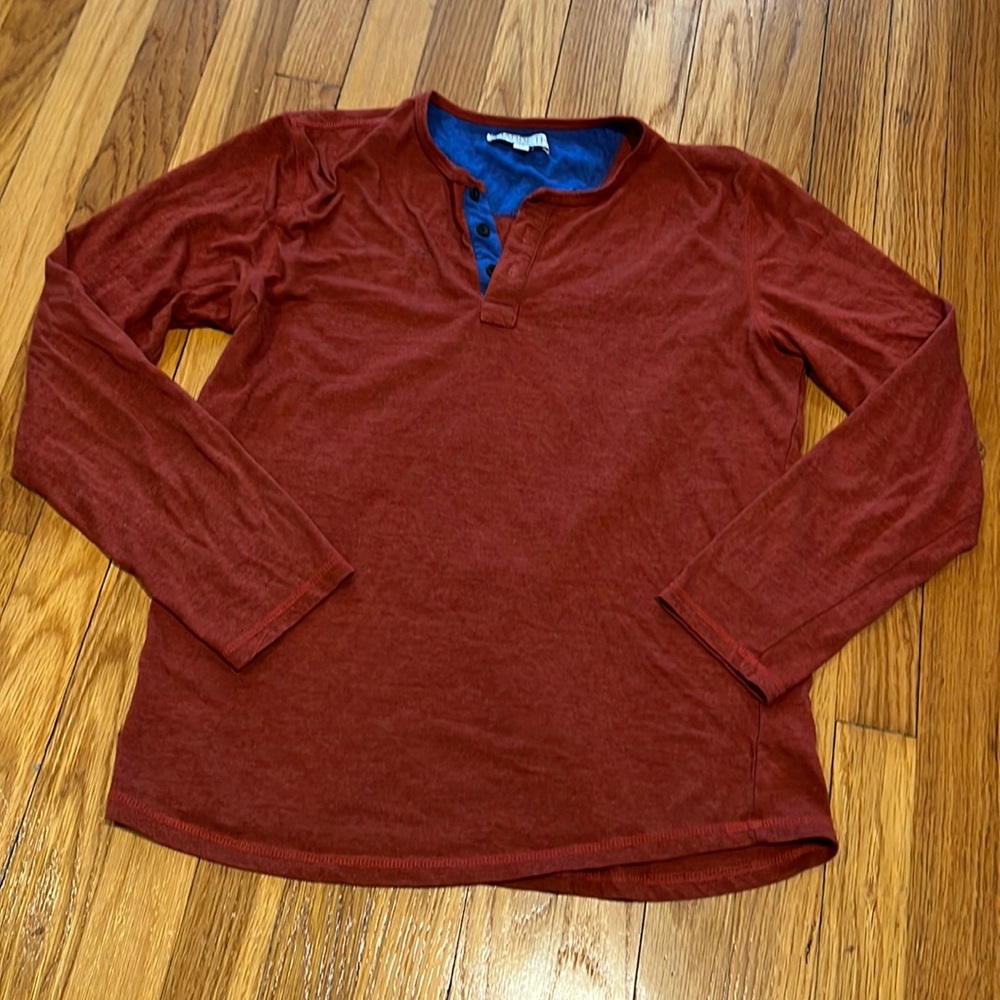 Harbeth Long-Sleeved Henley Shirt (M)